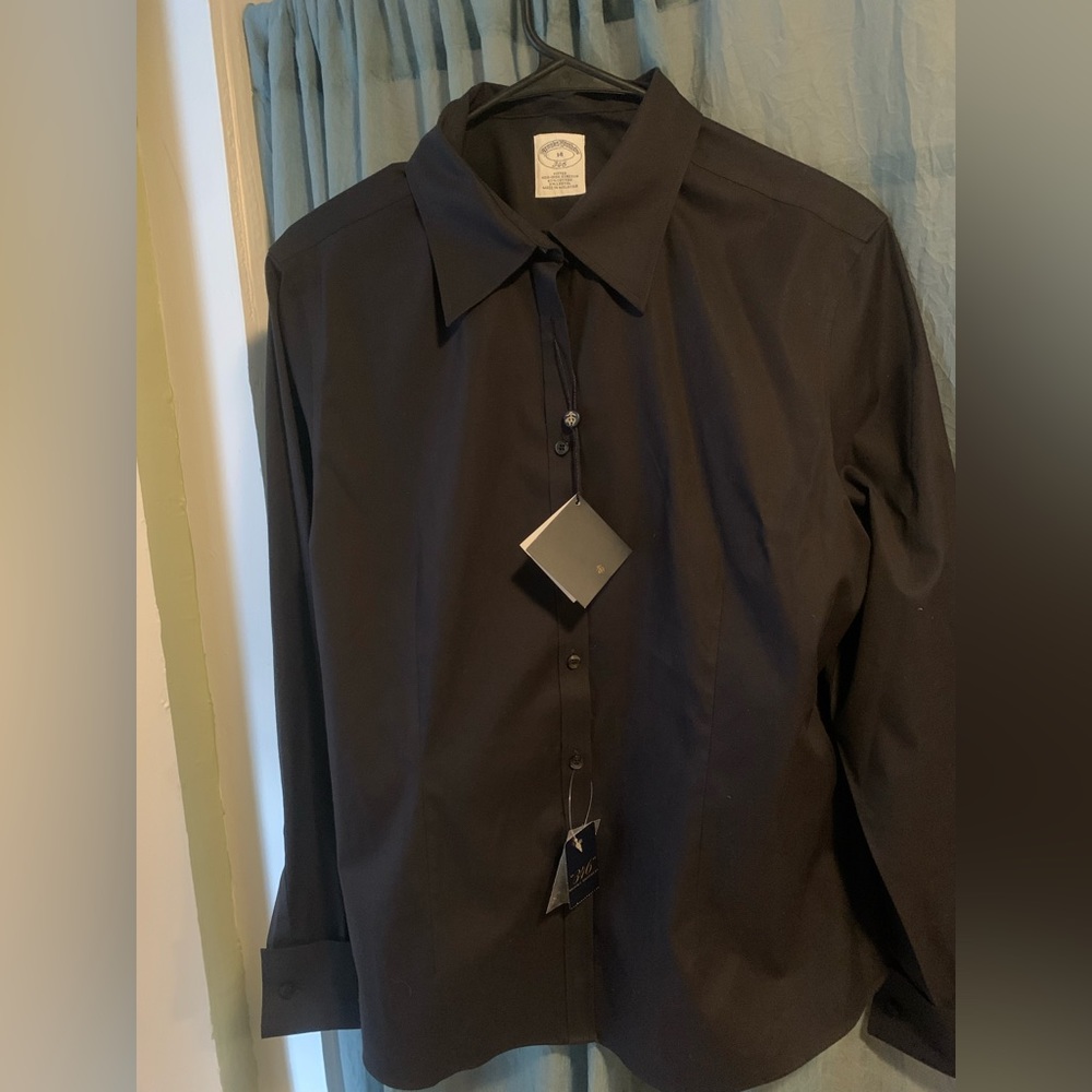 Brooks Brothers never worn dress shirt black 14